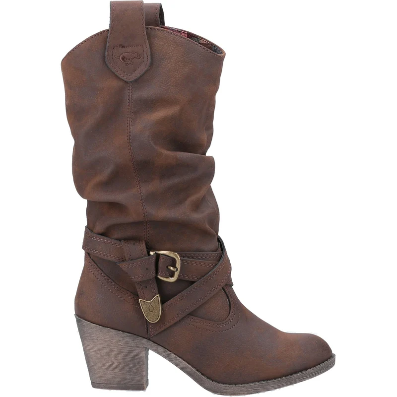 Rocket Dog Damen Sidestep Mid-Calf Westernstiefel - Braun