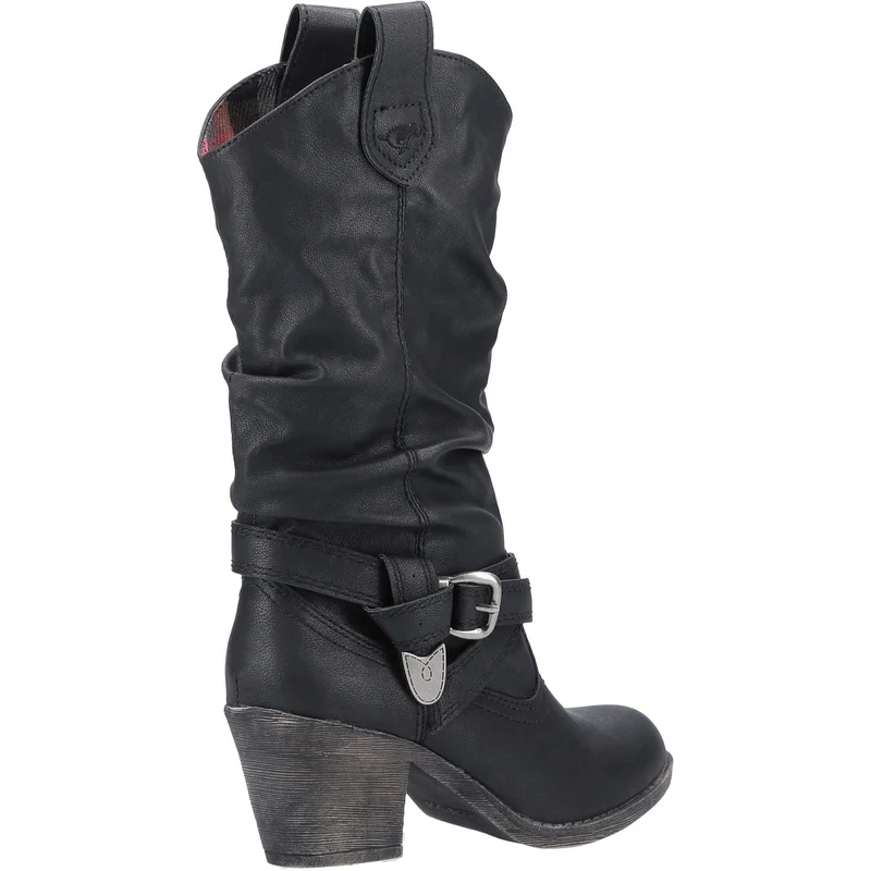 Rocket Dog Damen Sidestep Mid-Calf Westernstiefel - Schwarz