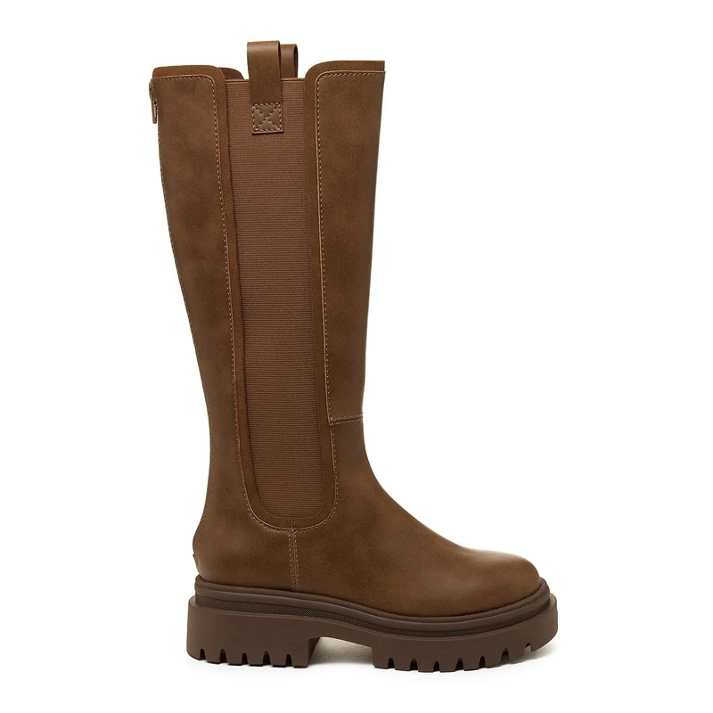 Rocket Dog Damen Drea Long Boot - Braun