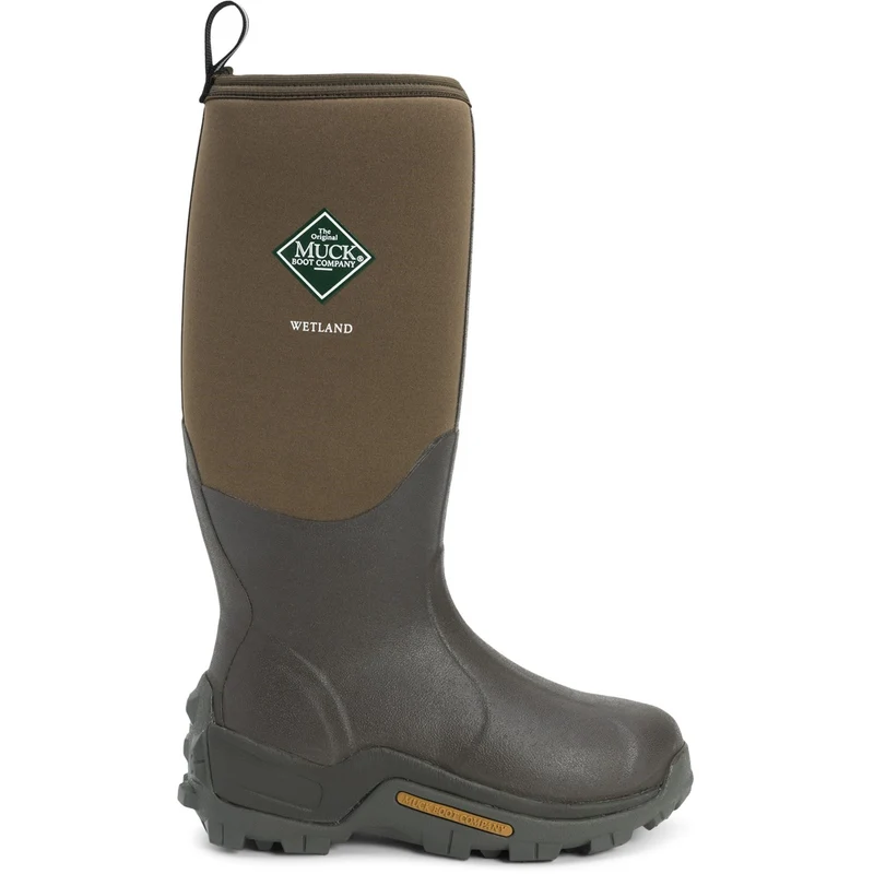 Muck Boots Unisex Wetland Hi gemusterter Gummistiefel – Braun