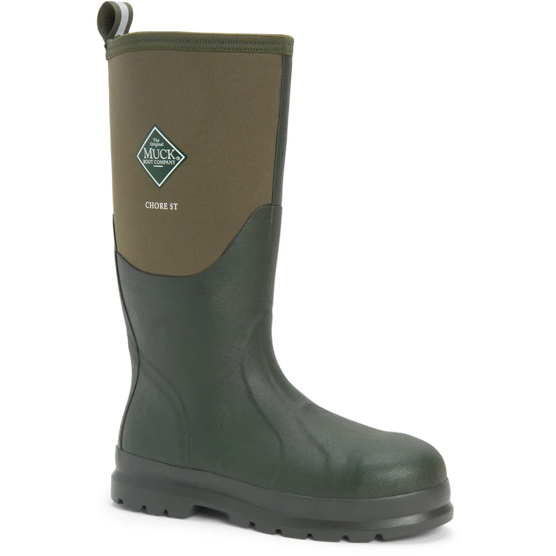 Muck Boots Unisex Chore Classic Steel Sicherheits-Gummistiefel – Moss