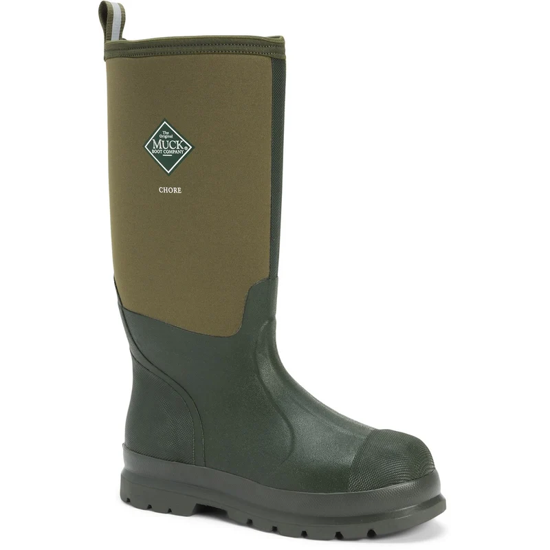Muck Boots Unisex Chore Classic Hi gemusterter Gummistiefel – Moss