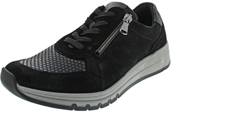 Waldläufer H-April Schnürschuh Schwarz