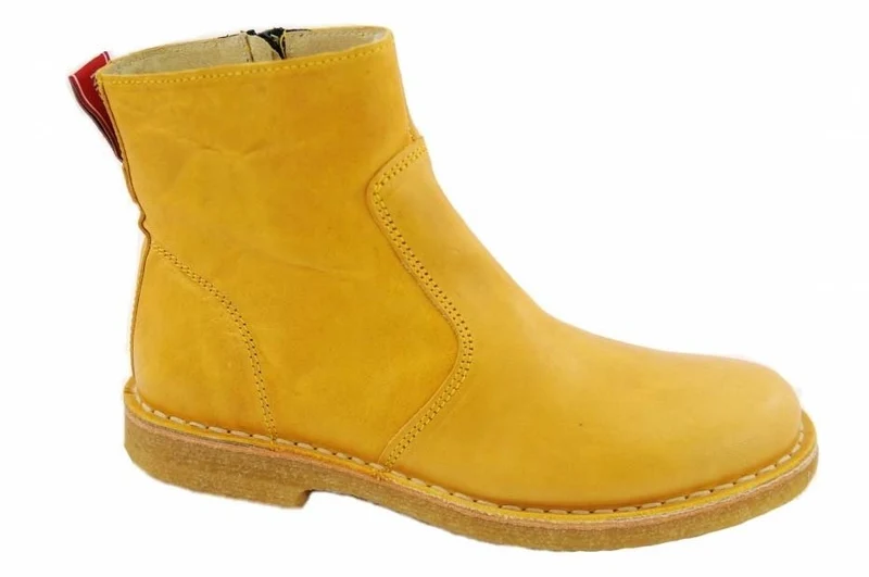 Grünbein Stiefeletten gelb