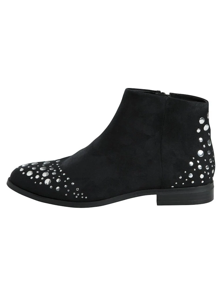 Pieces Stiefeletten schwarz