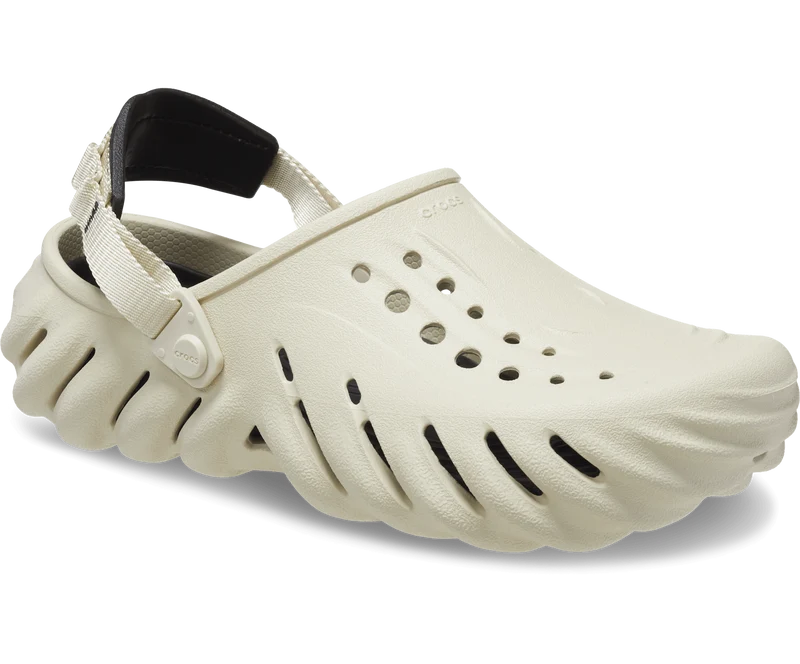 Crocs Unisex Echo Clog - Knochenweiß / Schwarz