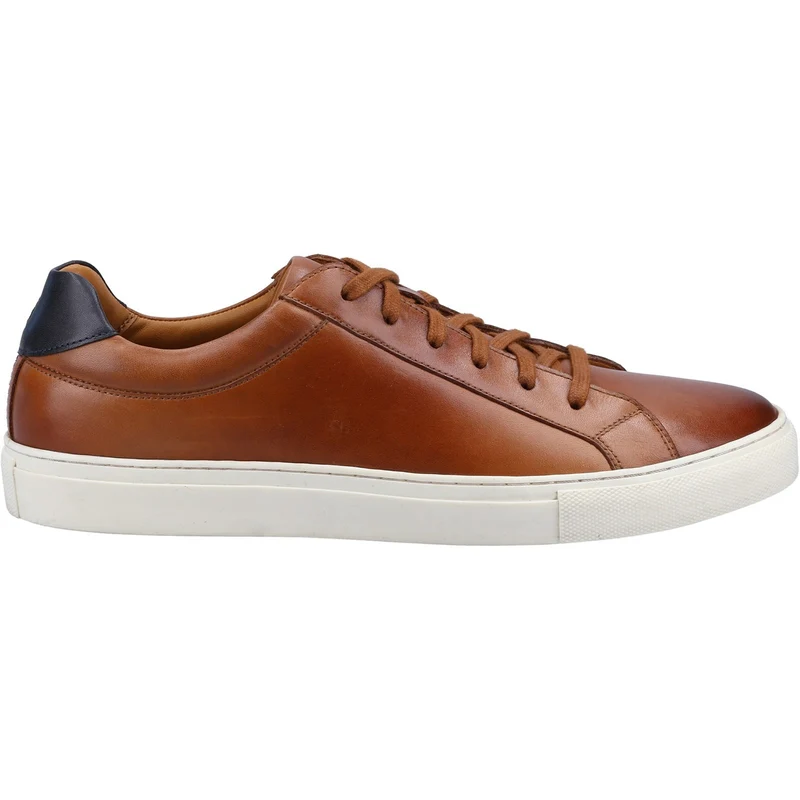 Hush Puppies Herren-Colton-Ledertrainer – Hellbraun