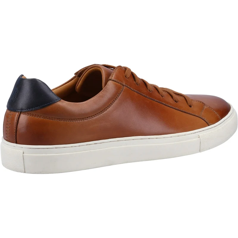 Hush Puppies Herren-Colton-Ledertrainer – Hellbraun