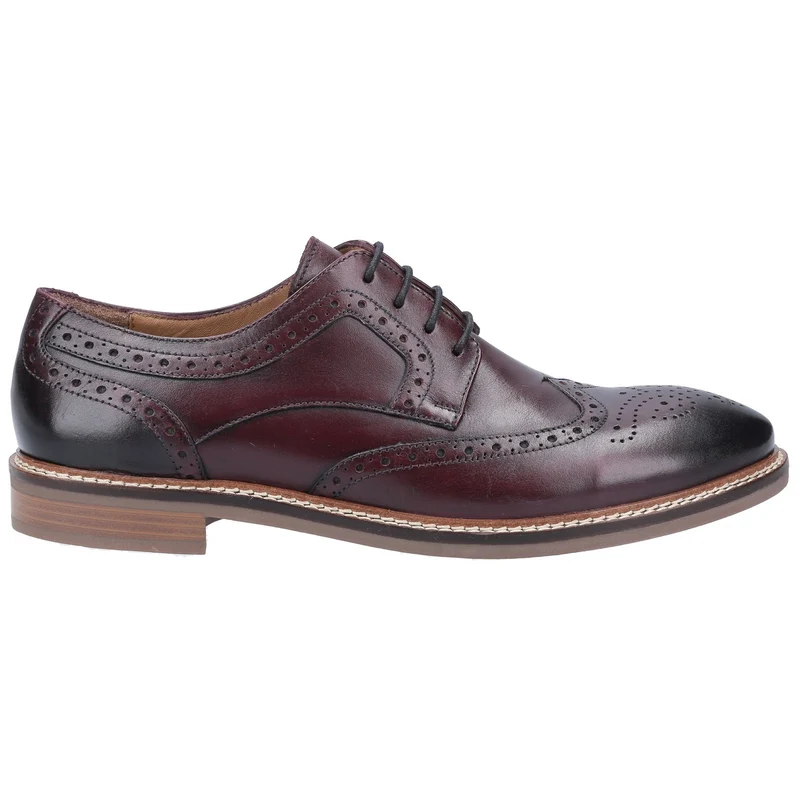 Hush Puppies Herren Bryson Lederschuhe – Rot