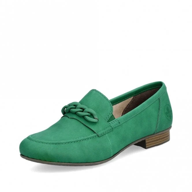 Rieker Modischer Loafer für Damen – Grün