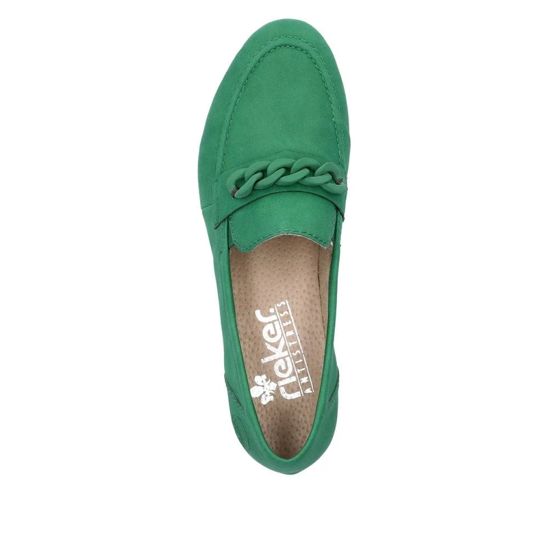 Rieker Modischer Loafer für Damen – Grün