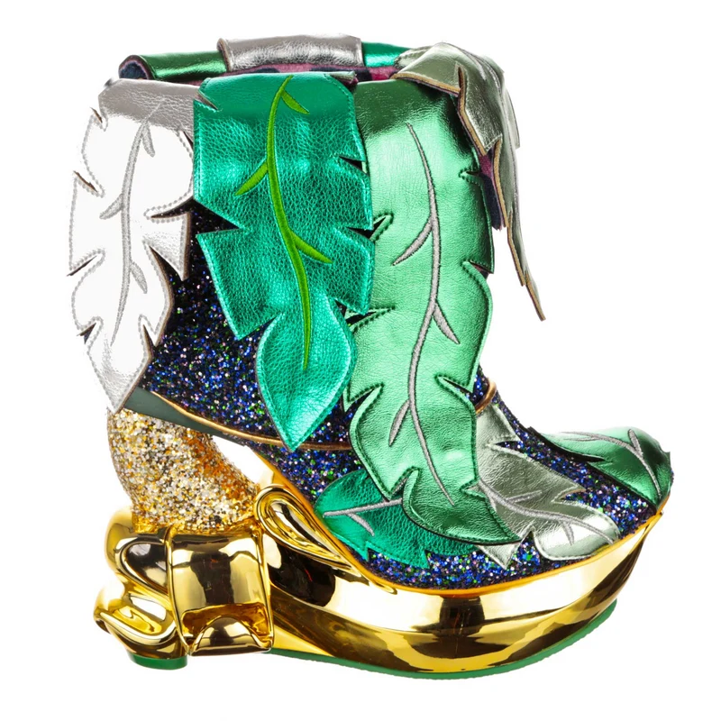 Irregular Choice Damen Be Leaf Me Boot – Grün