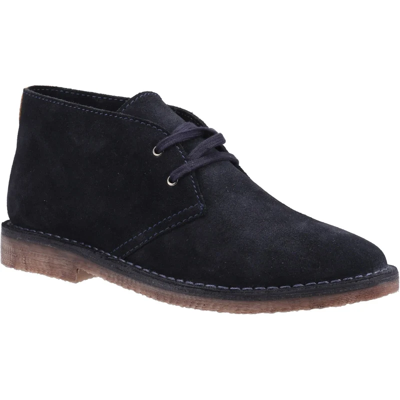 Hush Puppies Herren Samuel Wildleder Chukka-Stiefel – Marineblau