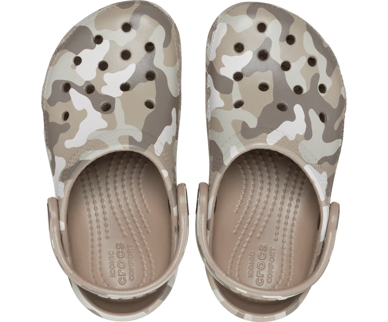 CROCS Klassischer Camo-Clog für Kinder – Pilz