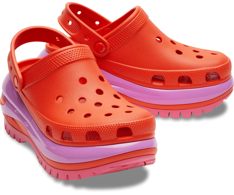 CROCS Unisex Mega Crush Clog – Lava