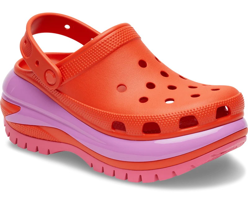 CROCS Unisex Mega Crush Clog – Lava