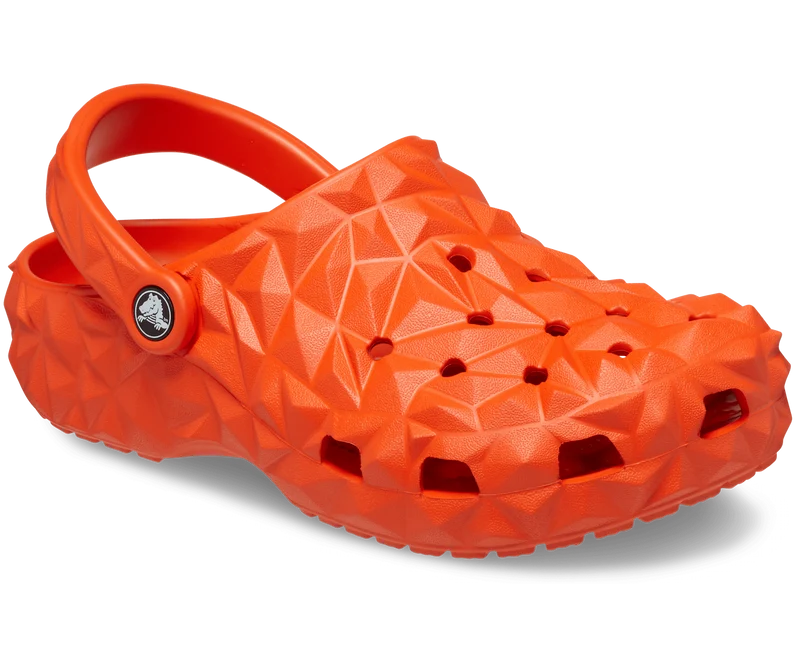 CROCS Klassischer Unisex-Clog mit geometrischem Muster – Lava