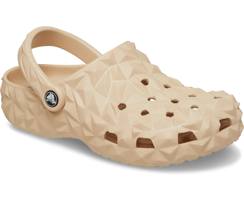 CROCS Klassischer Unisex-Clog mit geometrischem Muster – Shitake