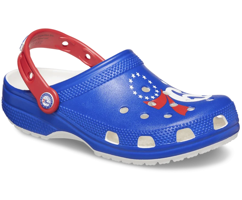 CROCS Unisex NBA Philadelphia 76ers Classic Clog - Weiß