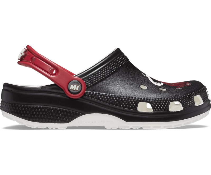 CROCS Unisex NBA starke Hitze Classic Clog - Schwarz