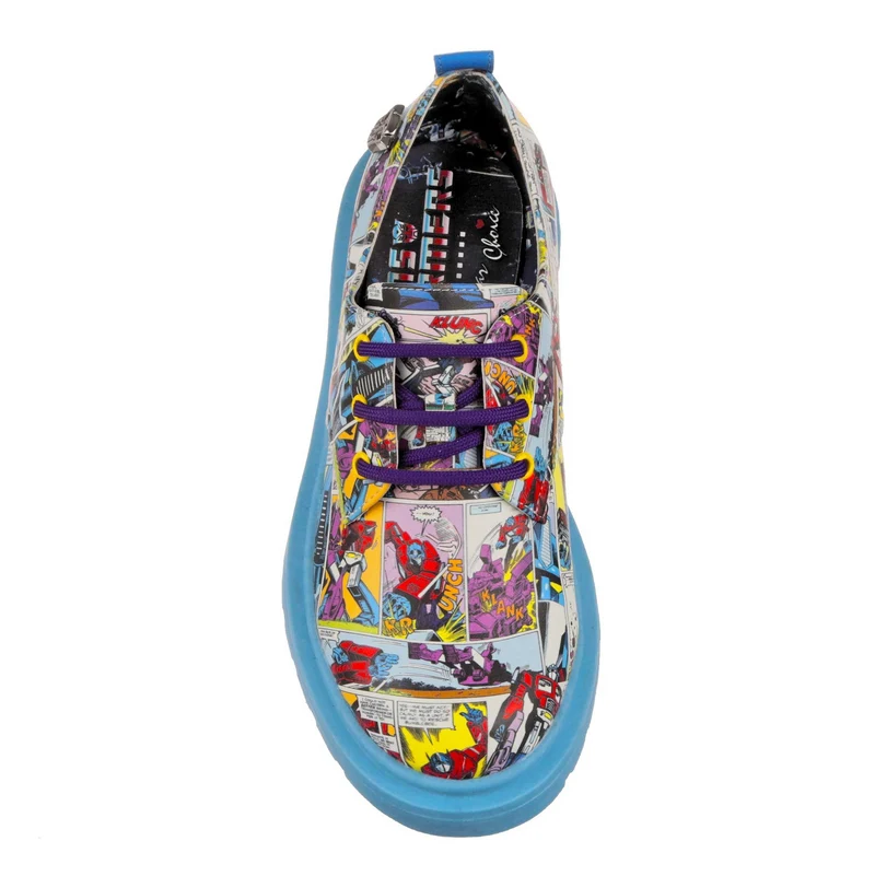 Irregular Choice Frauen Transformers Kolossaler Kampfschuh – Blau