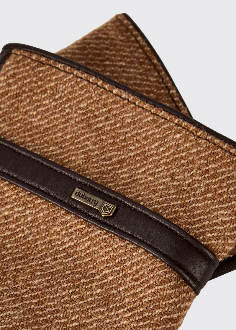 Ballycastle Tweed Lederhandschuhe - Camel Twill