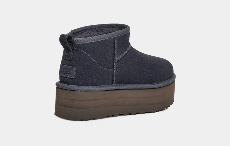 UGG Damen Ultra Mini Plateaustiefel - Eve Blue