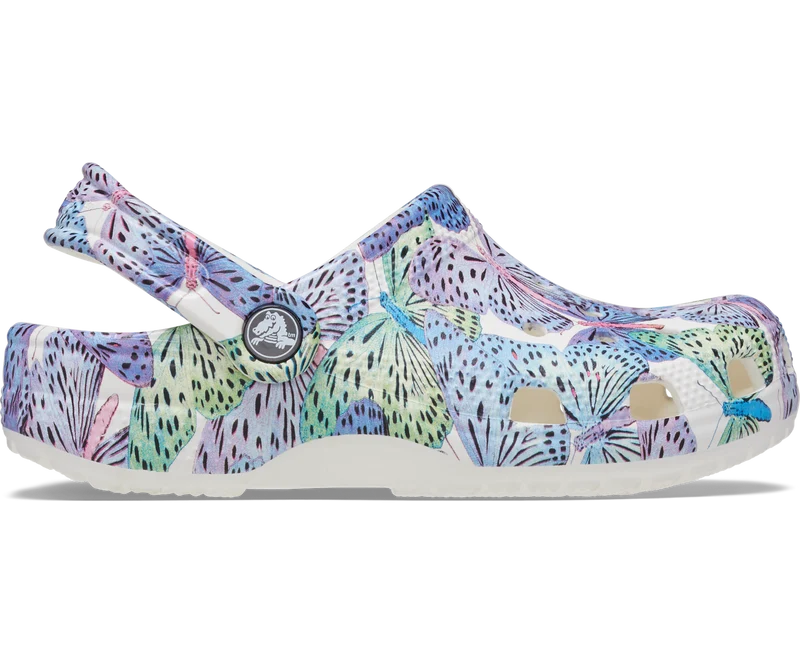 Crocs Klassischer Schmetterlings-Clog für Kinder – Weiß