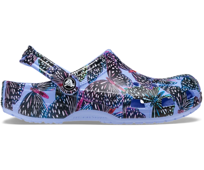 Crocs Klassischer Unisex-Schmetterlings-Clog – Moon Jelly