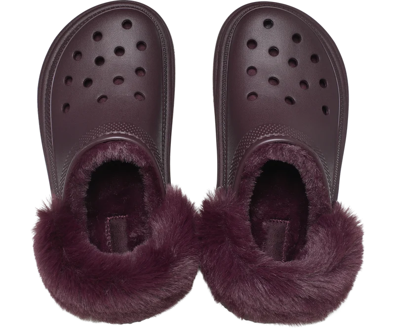 Crocs Unisex Classic Stomp Lined Clog - Dunkle Kirsche