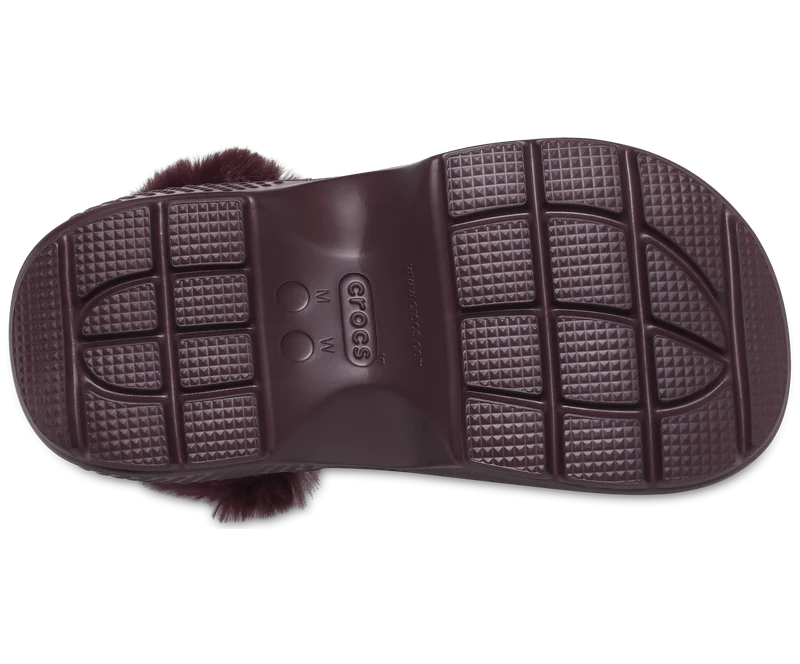 Crocs Unisex Classic Stomp Lined Clog - Dunkle Kirsche