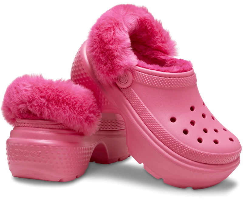 Crocs Unisex Classic Stomp Lined Clog - Hyper Pink