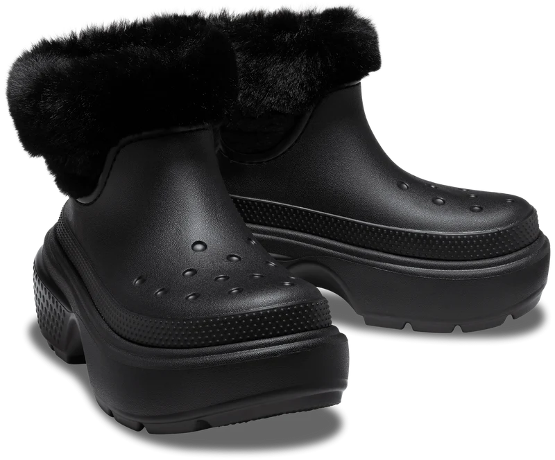 Crocs Unisex Stomp gefütterter Stiefel – Schwarz