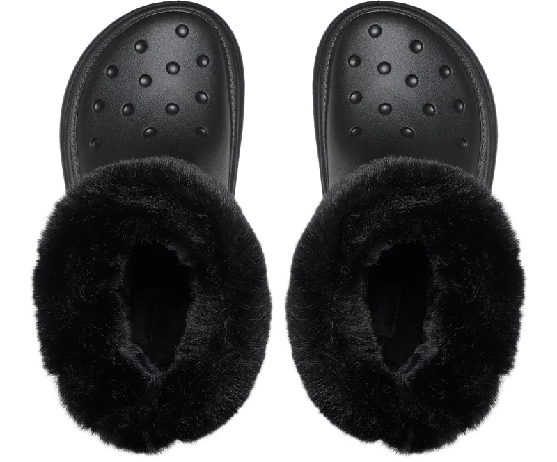 Crocs Unisex Stomp gefütterter Stiefel – Schwarz