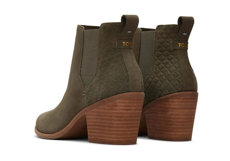 TOMS Everly-Stiefelette für Damen – Olivgrün