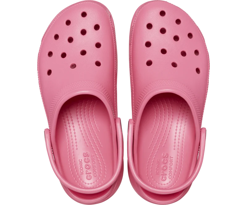 Crocs Klassischer Unisex-Plateau-Clog – Hyper Pink