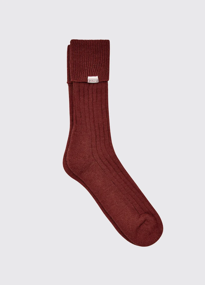 Holycross Alpaka-Socken - Malbec
