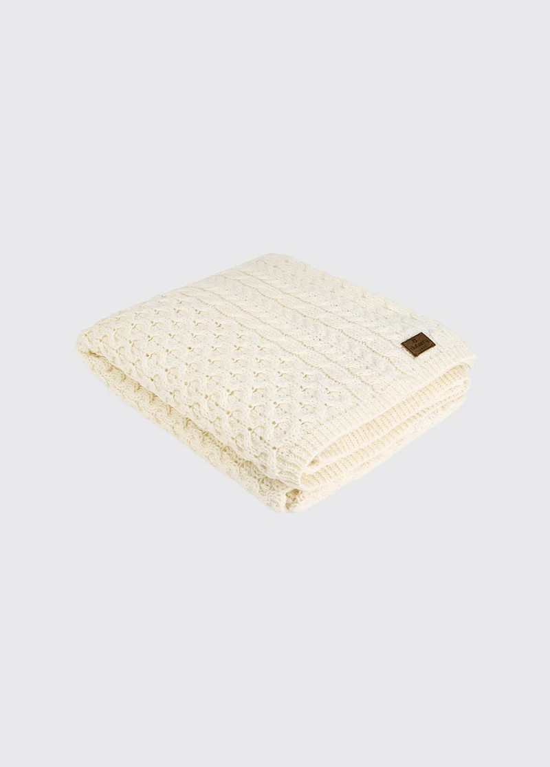 Dunkerrin Wolldecke - Cream