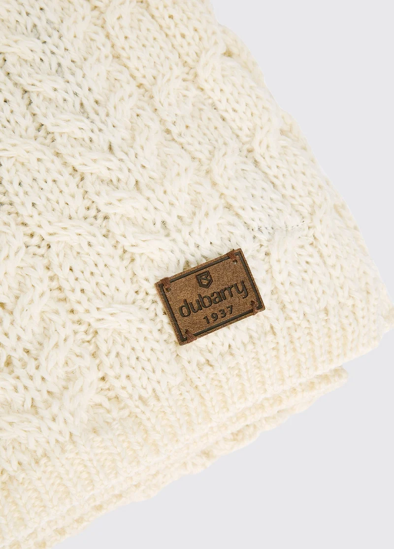 Dunkerrin Wolldecke - Cream