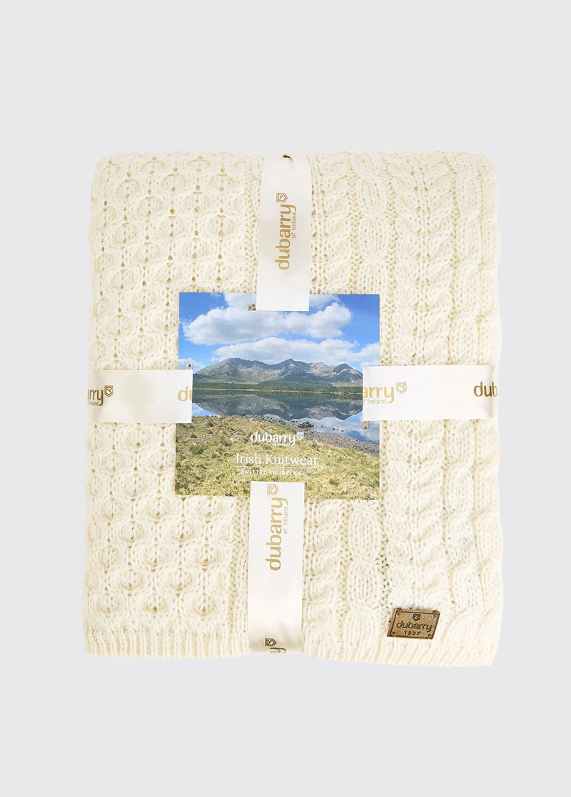 Dunkerrin Wolldecke - Cream