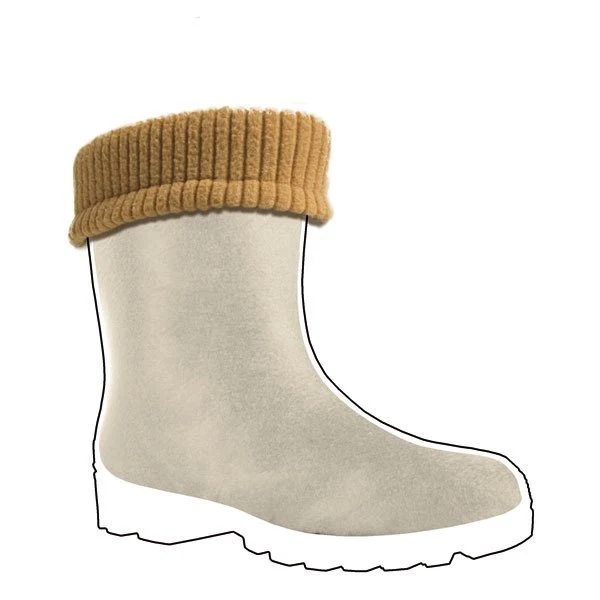 Stiefelsocken aus Wolle für Gummistiefel YOUNG FUR (Innenschuhe)