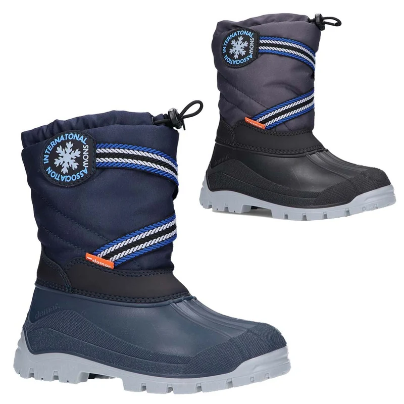 DEMAR Kinder Winterstiefel Winterschuhe mit WOLLE gefüttert SNOW LAKE