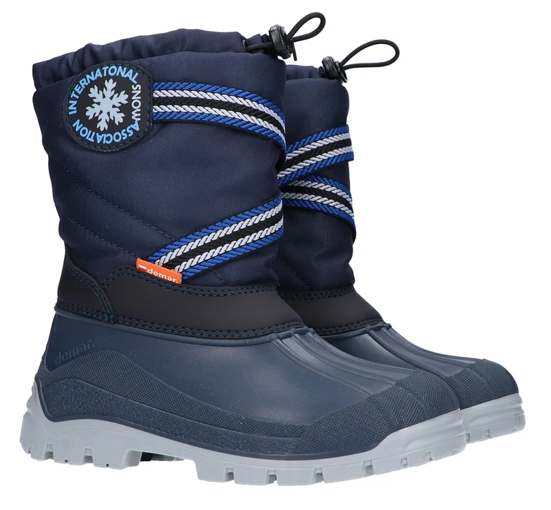 DEMAR Kinder Winterstiefel Winterschuhe mit WOLLE gefüttert SNOW LAKE