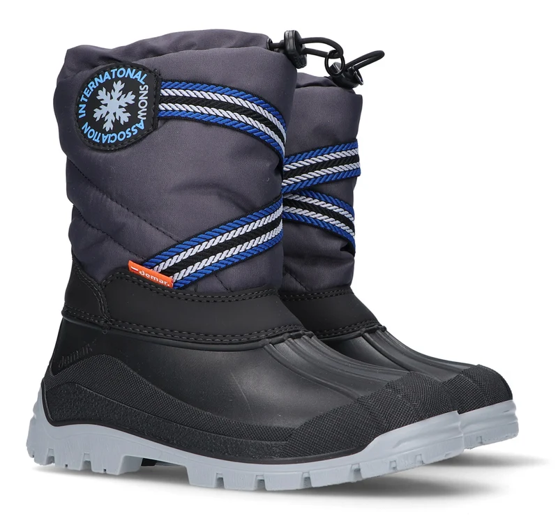 DEMAR Kinder Winterstiefel Winterschuhe mit WOLLE gefüttert SNOW LAKE