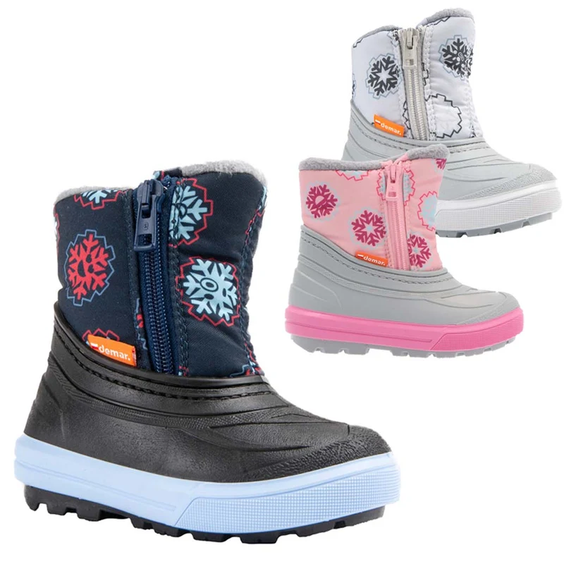 DEMAR Kinder Winterstiefel Winterschuhe gefüttert WINTER LIGHT