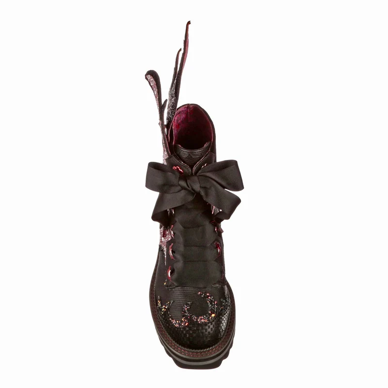 Irregular Choice Damen Dragons & Fire Dragon Fyre Bug Stiefeletten – Lila