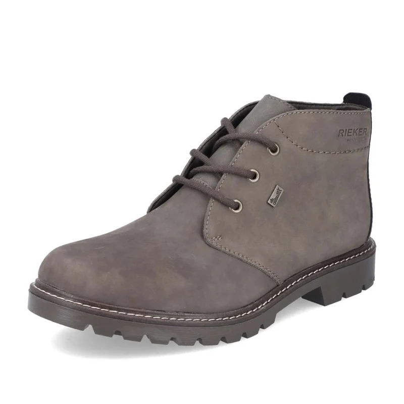 Rieker Herren-Chukka-Stiefel aus mit Fleece gefüttertem Leder – Braun