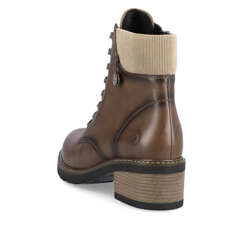 Remonte Damen-Stiefelette „Elle“ aus Leder – Braun