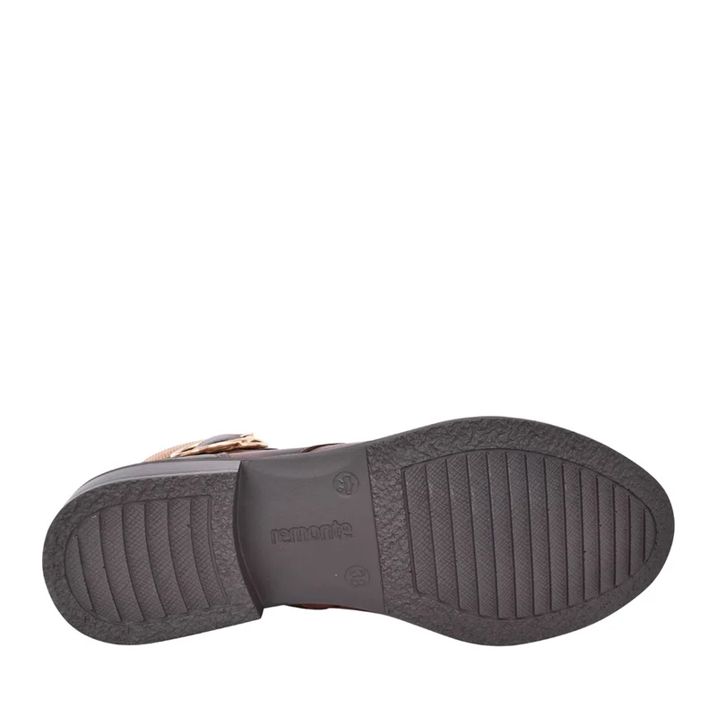 Remonte Damen-Stiefelette aus Leder – Braun