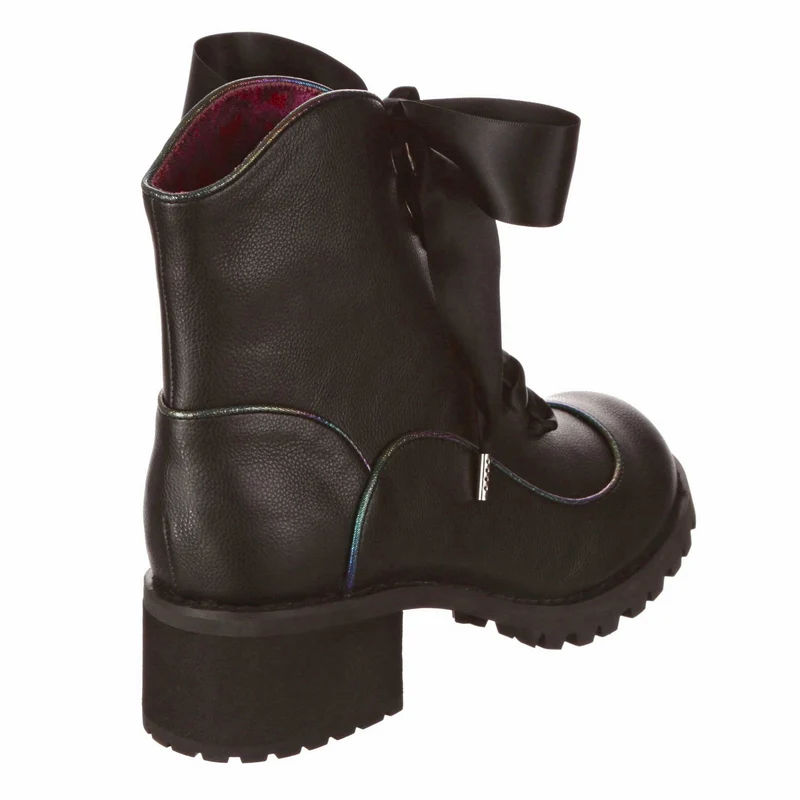 Irregular Choice Low Rider-Stiefel für Damen – Schwarz